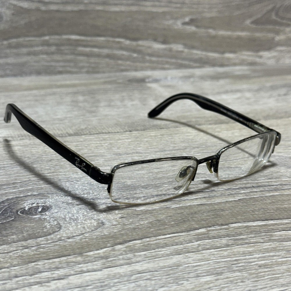Ray-Ban RB 8588 Titanium Eyeglass‎ Frames 52-18-140 Semi Rimless Black